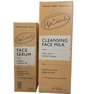 UPCIRCLE Cleansing Face Milk &  Face Serum Set.